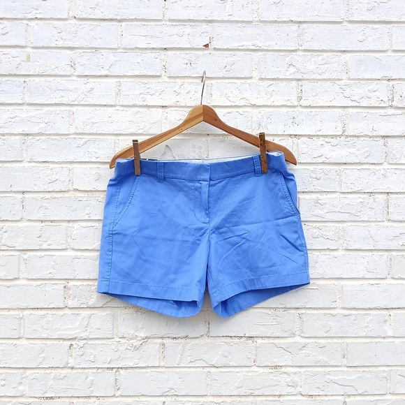 J. Crew Chino 6" Blue Shorts Size 6 - Picture 2 of 10